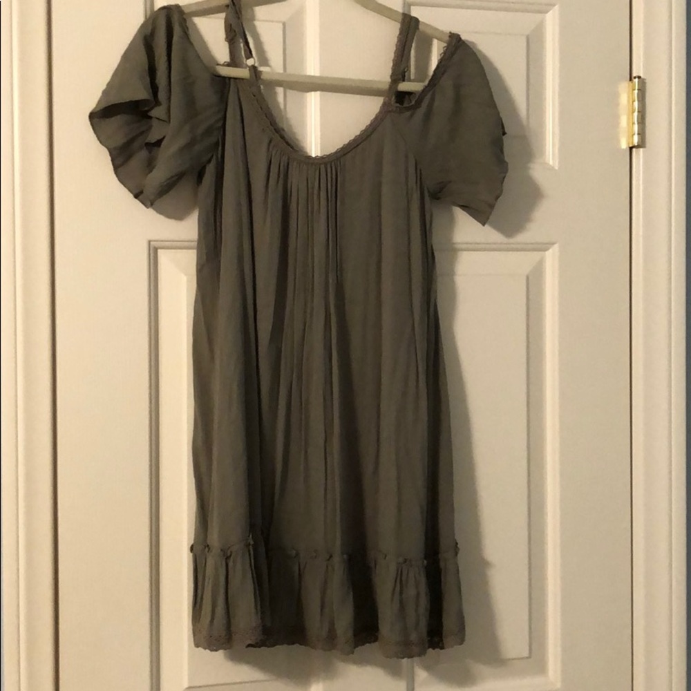 Sea green dress